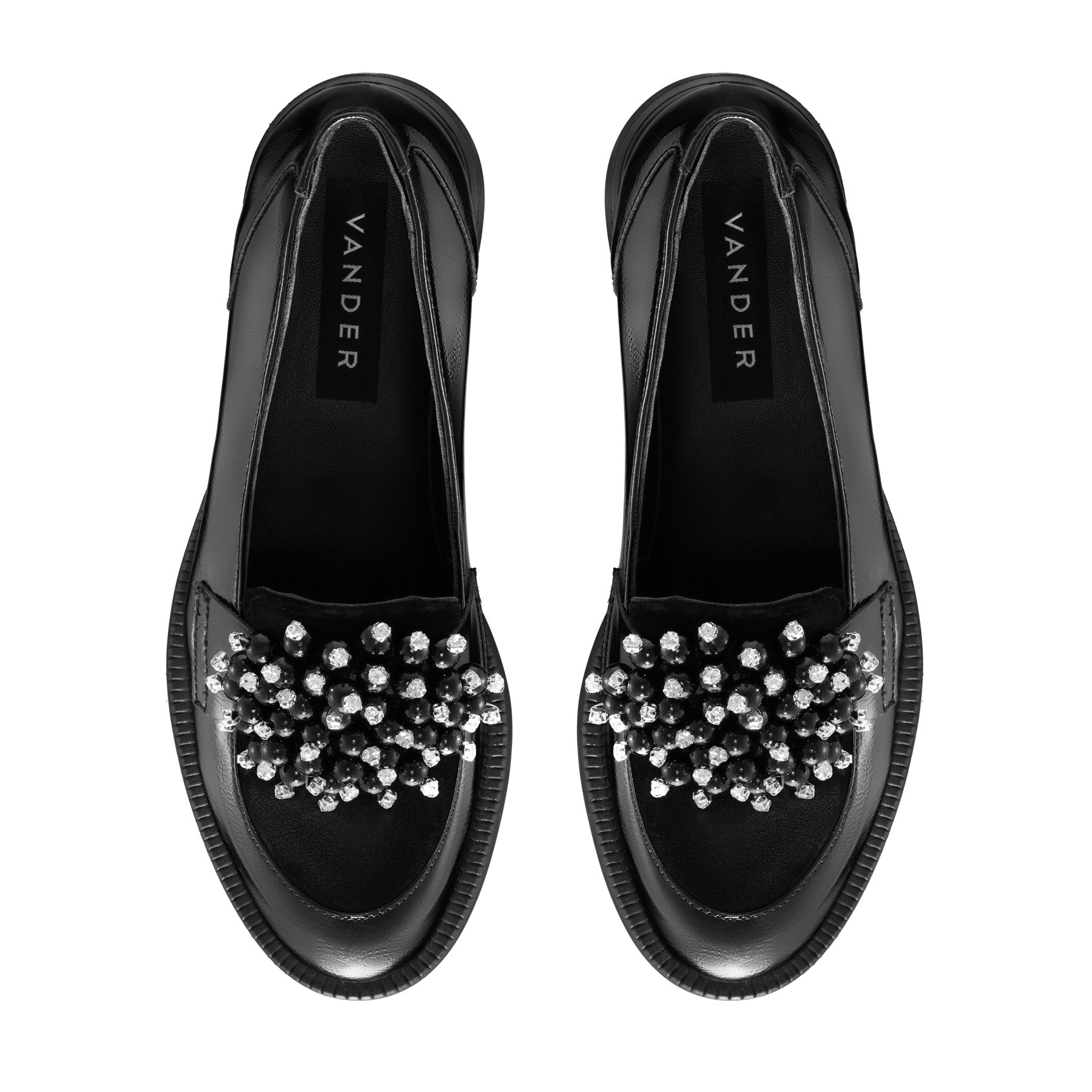 Pantofi casual dama negru lac 3243