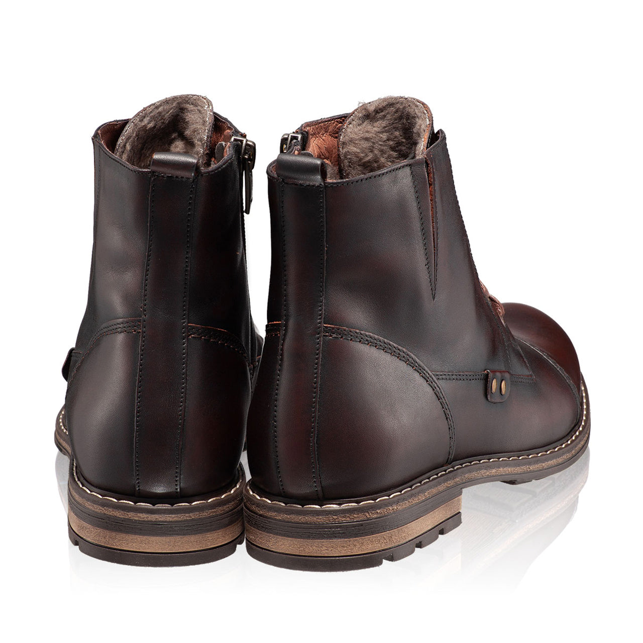 Ghete barbati piele natural maro 1159