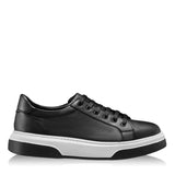 Pantofi barbati sport piele naturala negru 3224