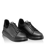 Pantofi barbati sport piele naturala negru 3216